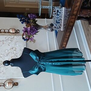 Victoria's Secret Emerald Green Slip Mini Dress. Size M